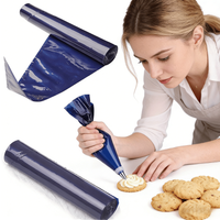 50 Pack Heavy-Duty Food-Grade Piping Bags | Reusable & Disposable, Non-Slip Design for Cupcakes, Cookies & Cake Decorating | Ide
