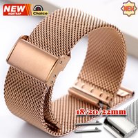 0.6mesh Stainless Steel Band 18mm 20mm 22mm Quick Release Milanese Strap Universal Bracelet Metal Watchband Women Men Wristband