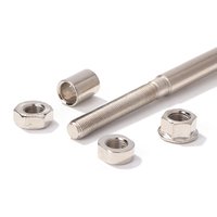 Bike Front Rear Wheel Hub Axle with 2 Bearings Steel Bicycle Spindle Shift Shaft Lever Cycling Replacement Parts
