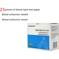 25PCS Blood Lipid Test Strip ZEALSON 5 IN1 Lipid Analyzer Total Cholesterol TC Triglyceride High Density Lipoprotein HDL Test