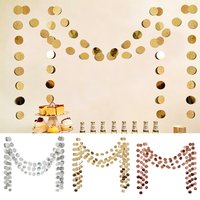1/2/3pcs Champagne Gold Hanging Garland 4/8/12m DIY String Banner for Wedding Birthday Baby Shower Party Home Decor Supplies