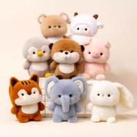 Kawaii 16cm Plush Companion Doll Plush Elephant Stuffed Animal Pillow Super Soft Bear Animal Plush Toy Desk