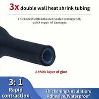 Heat Shrink Tubing Kit, 3:1 Marine Grade Adhesive Lined Heat Shrink Conduit, Cable Sealing Waterproof Double Wall Wiring Package