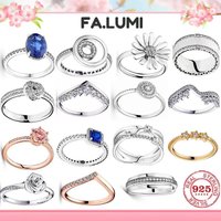 Hot Sale 925 Sterling Silver Square-shape And Daisy Ring Exquisite Trinkets Rings For Women's Wedding Fashion Jewelry Gifts