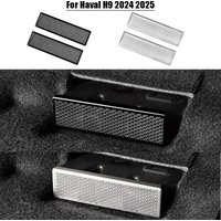 2PCS Car Under Seat Air Outlet Dustproof Cover Anti-Blocking Vent Protection Trim For Haval H9 2024-2025