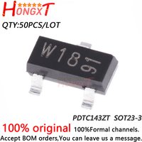 50PCS 100% New PDTC143ZT W18 SOT23-3.Chipset