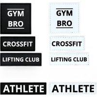 Fitness Athlete Patch Badge PVC Soft Rubber CROSSFIT Hook and Loop Armband Clothing Accessories