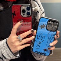 Cute Funny Graffiti Tableware Phone Case For iPhone 17 Air 16 Pro Max 15 14 Plus 13 12 11 Pro Shockproof Silicone Back Cover