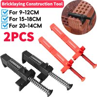 2 Pcs Bricklayer Construction Tools Liner Wall Builder Brick Line Clips Line Runners 9-12 Cm Brick Liner Wire Runner Drawer