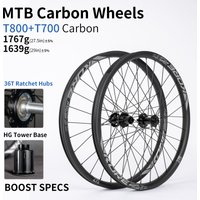 AliExpress NONE 27.5 29er Carbon Wheels Mtb Bike 36T Ratchet 28 HG XD MS 30/36mm Width Boost Tubeless Tire 6-Bolt Disc Brake Ultralight Wheelset