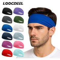 LOOGDEEL Summer Running Headband Fitness Sweat-Absorbing Sports Yoga Hair Band Fashion Elasticity Basketball Hair Accessories