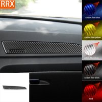 For Audi Q3 2015 2016 2017 2018 Dashboard Co-pilot Trim Panel Tuning Cover Soft Real Carbon Sticker Car Interior Accessories