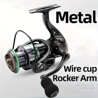Nylon Spinning Fishing Reel Right/left Inter-Changeable Handle Aluminum Alloy line Cup and Grip Rocker Saltwater Fishing Wheel