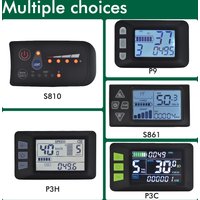 UART2 Electric Bicycle Display LCD LED Display 24V/36V/48V/60V/72V E Scooter LCD Panel Color Computer Cycling Speedometer