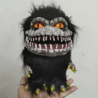 Critters Prop Doll Horror Alien Monster Fangs Black Doll Movie Critters Creepy Monster Birthday Gift Halloween Decoration G1937