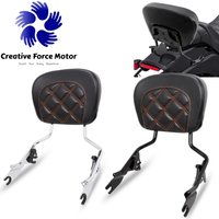 Motorcycle Detachable Passenger Rear Backrest Sissy Bar Pad For Harley Touring Electra Street Glide Road King CVO FLHX 2009-2026