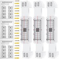 3Pcs Crack Monitoring Record Acrylic Crack Monitor Gauge Waterproof Crack Measure and Record Device for Wall Crack Measure