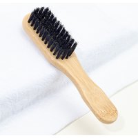 1pc Men Beard & Hairstyling Brush WithBamboo & Boar Bristles, Suitable For Salon& Home Use, Multifunctional CleaningBrush