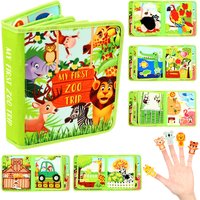 1 Pc Montessori Toys Farm Animal Story Busy Cloth Book Busy Board Kid Learning Toy Early Education Felt Book for Kids Toddler