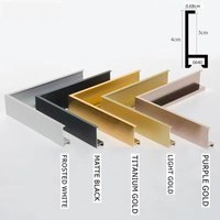 5 Colors 4cm Thick 30x40 40x50 Matel Painting Frame Wall Frame Photo Frames Inner Outer Wall Art Frames Wall Posters Frame