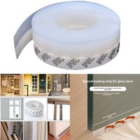 35MM*5M Door Bottom Seal Strip Weather Window Rubber Seal Weatherstrip Windproof Dust Self Adhesive Door Windshield Sealing Tape