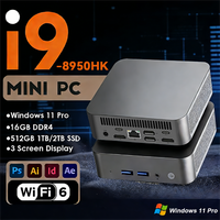 2026 Brand New Intel Core i9-8950HK Windows 11 Pro 16GB RAM 1TB SSD Gaming i9 Computer WiFi 6 USB3.0 Mini Desktop Computer PC
