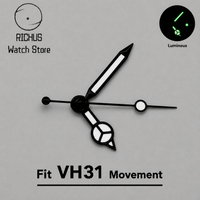 High Quality VH31 Quartz Movement Silver Watch Hands Fit VH31 Wristwatch Replacement Repair Parts Accessories