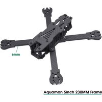 DIY Aquaman 5inch 238MM T6 Quadcoper Frame 6mm Arm Mini Drone Carbon Fiber Camera Frame Kit