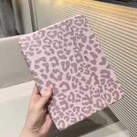Leopard-print 3-fold Stand Case For iPad 7 8 9 10th 11th Case Air 3 4 5 Pro 11 10.9 10.5 10.2 Inch Mini 6 7 Cover With pen slot