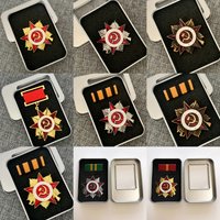 1942 Version CCCP Five-pointed Star First-Class Medal National Defense Victory Honor Metal Badge Pin Style Badge