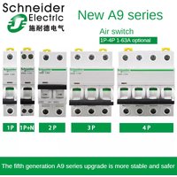 Schneider MCB Air Switch 1/2/3/4P Miniature Circuit Breaker iC65N C Household 2/3/4/6/10/16/20/25/32/40/50/60/63a Air Switch Ac