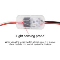Light Sensor Switch Automatic Auto On Off Photocell Street Light Switch DC 3.7-24V 5A Photo Switch Photosensitive Sensor