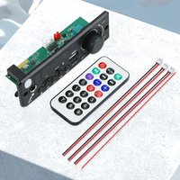 6W Amplifier Audio Module TF USB Bluetooth-Compatible 5.0 Audio MP3 Player Microphone Record MP3 WMA Audio Board Hands-Free Call