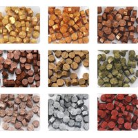 100 pcs Vintage Wax Seal For Stamps Retro wax print Beads Sealing Macaron gold Wedding Birthday wax lacquer for seals Lacre