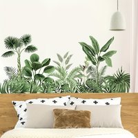 Large African Tropical Tree Wall Stickers Wall Decal Living Room Bedroom Decoration Jungle Wallpaper Home Decoration Accessories