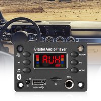 25W MP3 Amplifier Bluetooth 5.0 DC 7-16V Decoder Car MP3 Audio Player with Radio Microphone Music Player Speaker