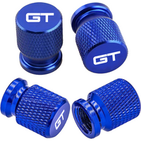 4PCS Car Wheel Tire Valve Caps Tyre Stem Covers Airdust Waterproof For GT logo Auto Accessories