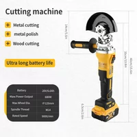 Meuleuse d'angle sans fil au lithium Dewalt DCG405FN/NT 125 mm, outil électrique de coupe et de polissage 9000 tr/min, outil nu