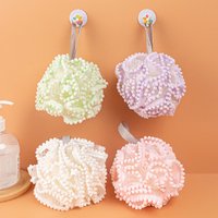 Soft Mesh Bath Sponge Balls Skin Cleaning Brush Shower Puff Body Cleaner Exfoliating Scrubbers Bath Flower Bathing Accessories