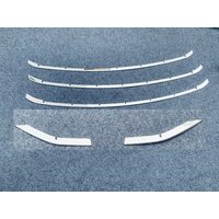 Stainless Steel Front Center Mesh Grille Grill Cover for Toyota Prius XW60 2022 2023 Radiator Strip Trim Decoration