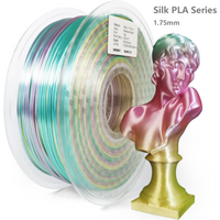 250G 3D PLA Filament 1.75mm 3D Printer Filament Dual Color PLA Rainbow Filament PLA Silk Tricolor Filament PLA Color Change