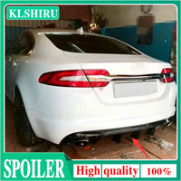 Real Carbon Fiber Rear Bumper Diffuser Lip & Boot Spoiler For Jaguar XF Sport 2009-2015 Splitter Body Kit For Enhanced Performan