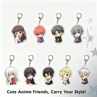 Fruits Basket Anime Acrylic Keychain Cute Character Honda Tohru Accessory Pendant Charm Decor Gift for Fans Collection