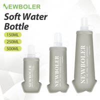 EWBOLER 150/250/500 Outdoor Collapsible Silicone Bite Size Water Bottle Running Camping Hiking Travel Convenient Water Bottle