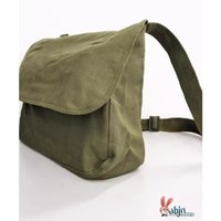 Retro Military Green Canvas Single Shoulder Bag Men's Casual Crossbody Bag Old Style Nostalgic Backpack ABEYINUOR Love Beige