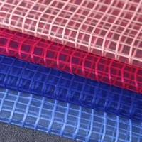 50x140cm Mesh Plaid Fabric Textured Organza Crisp Fabric for Sewing Bridal Dress Headdress Bottoming Garment DIY Materials image 4