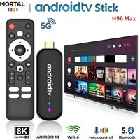 H96 Max Android TV Stick Amlogic S905L3 4K 30FPS BT5.0 2.4G/5G WiFi 6 Odtwarzacz Multimedialny z Asystentem Głosowym, TV Box, Dekoder