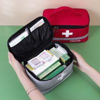 Fabric Medicine Box Portable Medicine Bag Travel Outdoor Storage Health Bag Medicine Box Travel Home Medicine for Home Use Box
