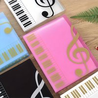 A4 Organ Folder Black and White Office Style Multi layer Folder Student Exam Paper Storage Organ Bag