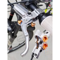 AliExpress NONE Frog Wake Mountain Bike Hydraulic Disc Brake 4 Piston Front Rear FV4-H Aluminum InLine Lever Bicycle Oil Brake Cycling Parts